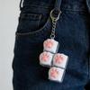 Bread Keycap Stress Relief Clicker Keychain Mechanical Keyboard Button Decompress Fingertip Keyring