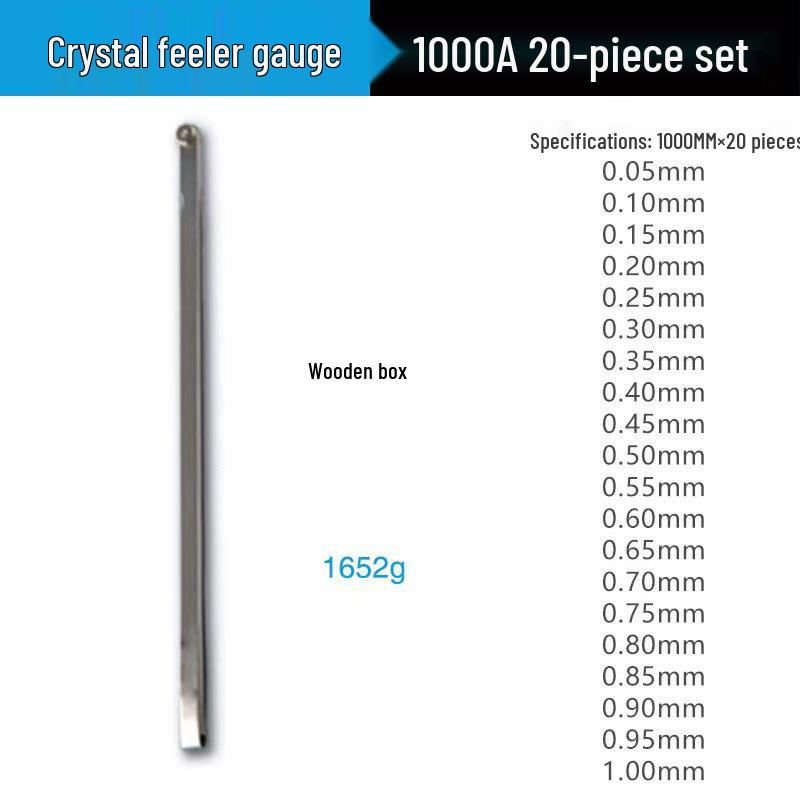Genuine Jinghua Stainless Steel Feeler Gauge Set (100-300MM)