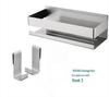 Moisture-Resistant, Anti-Corrosion 304 Stainless Steel Nail-Free Bathroom Shelf