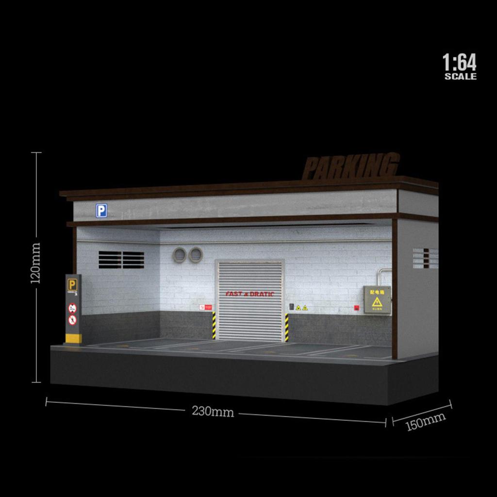 1/64 witryna na parking 1:Model Samochodu Diecast w Skali 64 Garaż