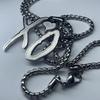 Delicatezza Moda Hip Hop Rock Acciaio al Titanio Ciondolo a Lettera Collana Industria Pesante Personalità Uomini Gioielli Cool per Feste