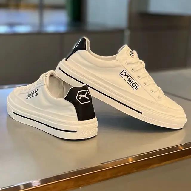 

Мужская обувь весна-лето парусиновые дышащие повседневные кроссовки мужские новые модные тенденции низкие белые туфли кроссовки 39