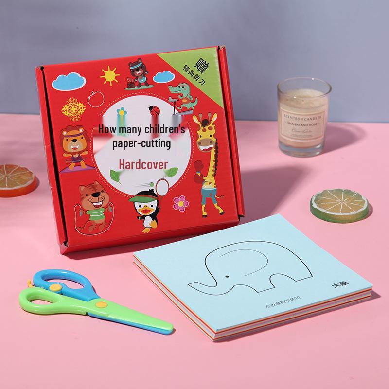 Kindergarten DIY Creative Paper Cutting & Painting Gift Box Set for Kids