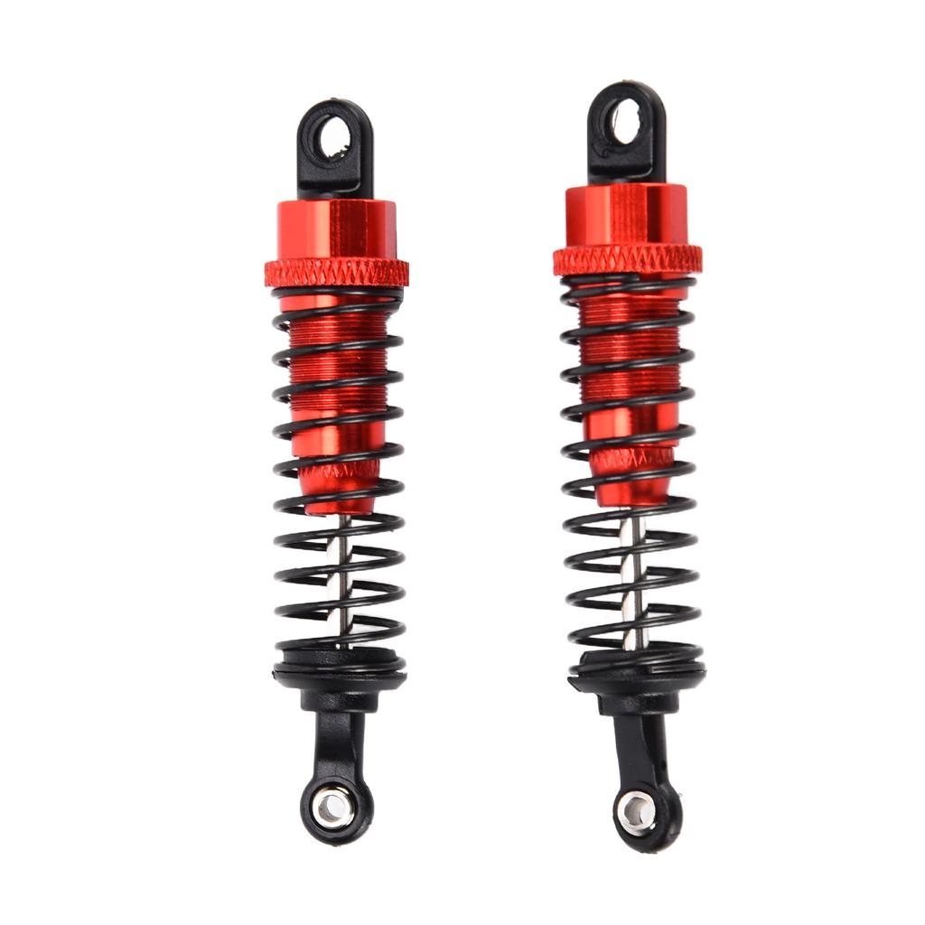 2PCS RC Shock Absorber FourWheel Drive Damper Aluminium Alloy for 1 16 Remote Control Monster(Red )
