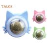 Catnip Ball Edible Catnip Ball Toy Safe Healthy Kitten Chew Teeth Cleaning Dental Toy Wall Treats Cat Lick Ball Toy for Indoor Cats