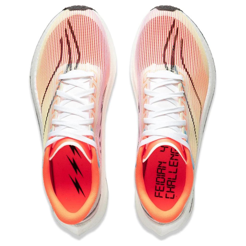 Li Ning Feidian 4 Challenger Running Shoes Women's Low Top Orange ARMU006-15