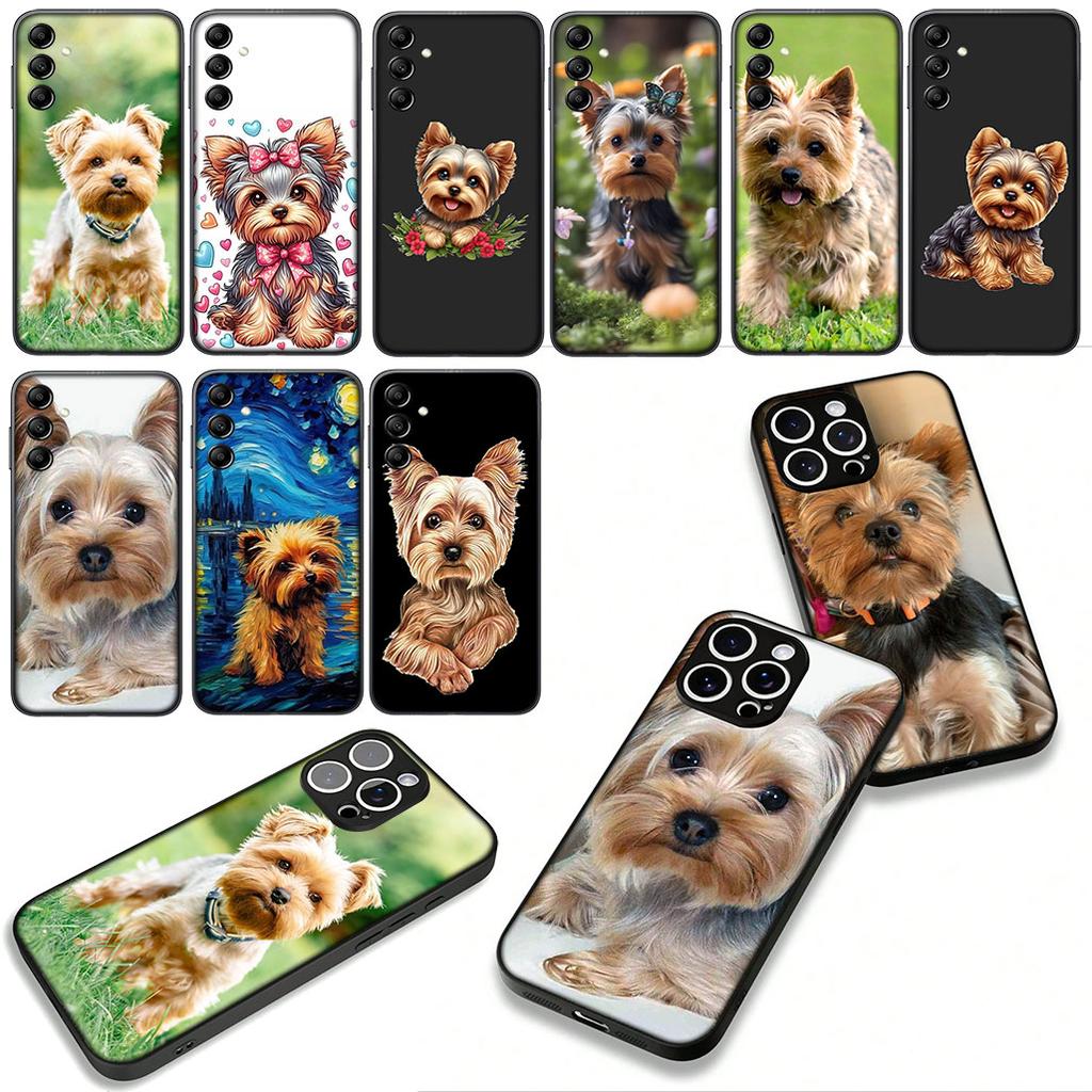 for Samsung Galaxy S25 S24 S22 S23 FE Ultra Plus A56 A05 A06 A15 A16 A55 S7 Edge Cover Case Yorkshire Terrier Yorkie Dog Pet