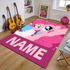 Custom My Little Pony Mat Personalized Name, Polyester Washable Indoor Entryway Rug, Gift for Christmas, Easter, Thanksgiving Day