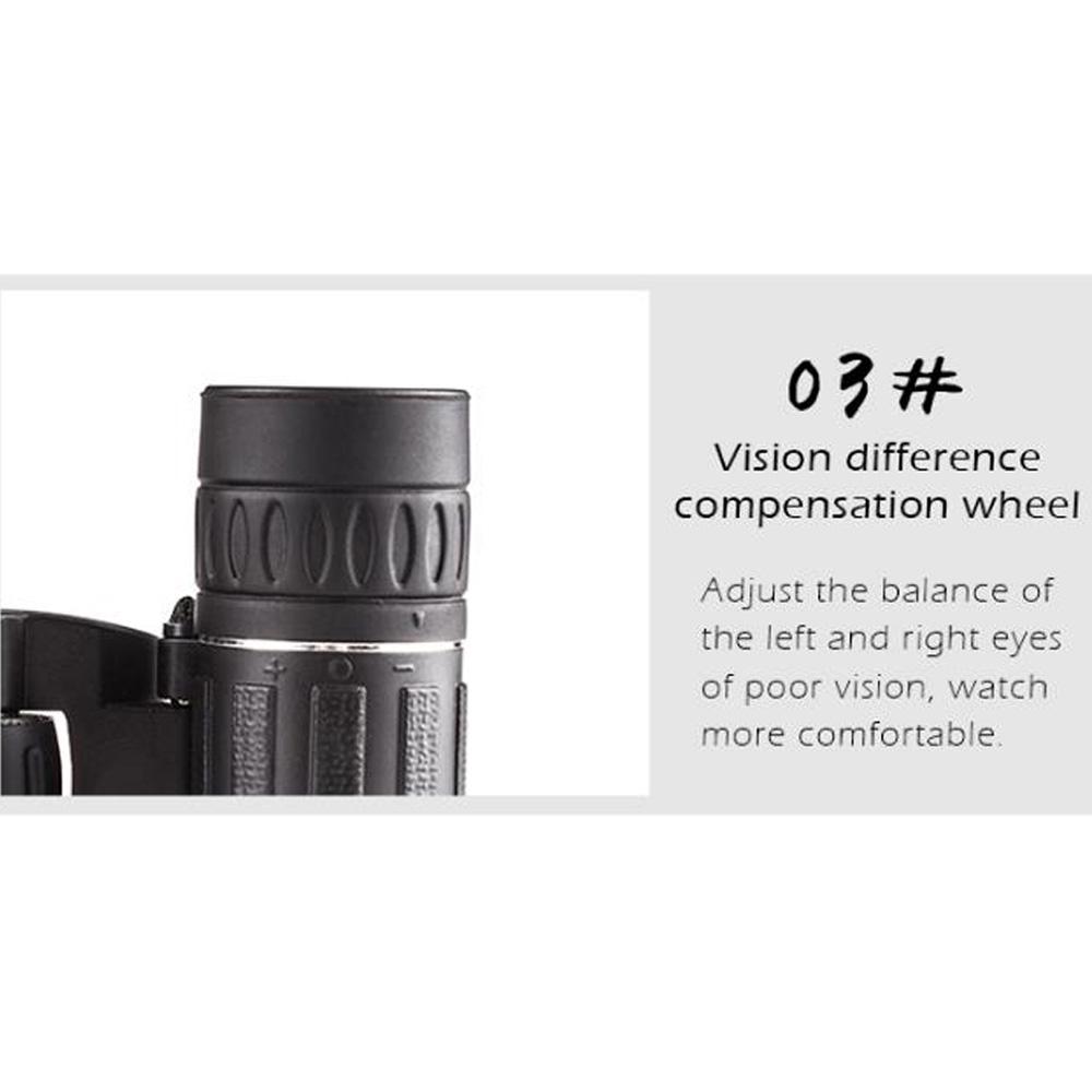 HD 40x22 Powerful Binoculars 2000M Long Range Folding Mini Telescope BAK4 FMC Optics For Hunting Sports Outdoor Camping Travel