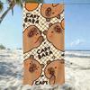 Schattige Capybara Strandlaken Kawaii Dier Vlakke Print Microvezel Badlaken voor Kinderen Volwassenen Zomer Zwembad Reis Essentieel