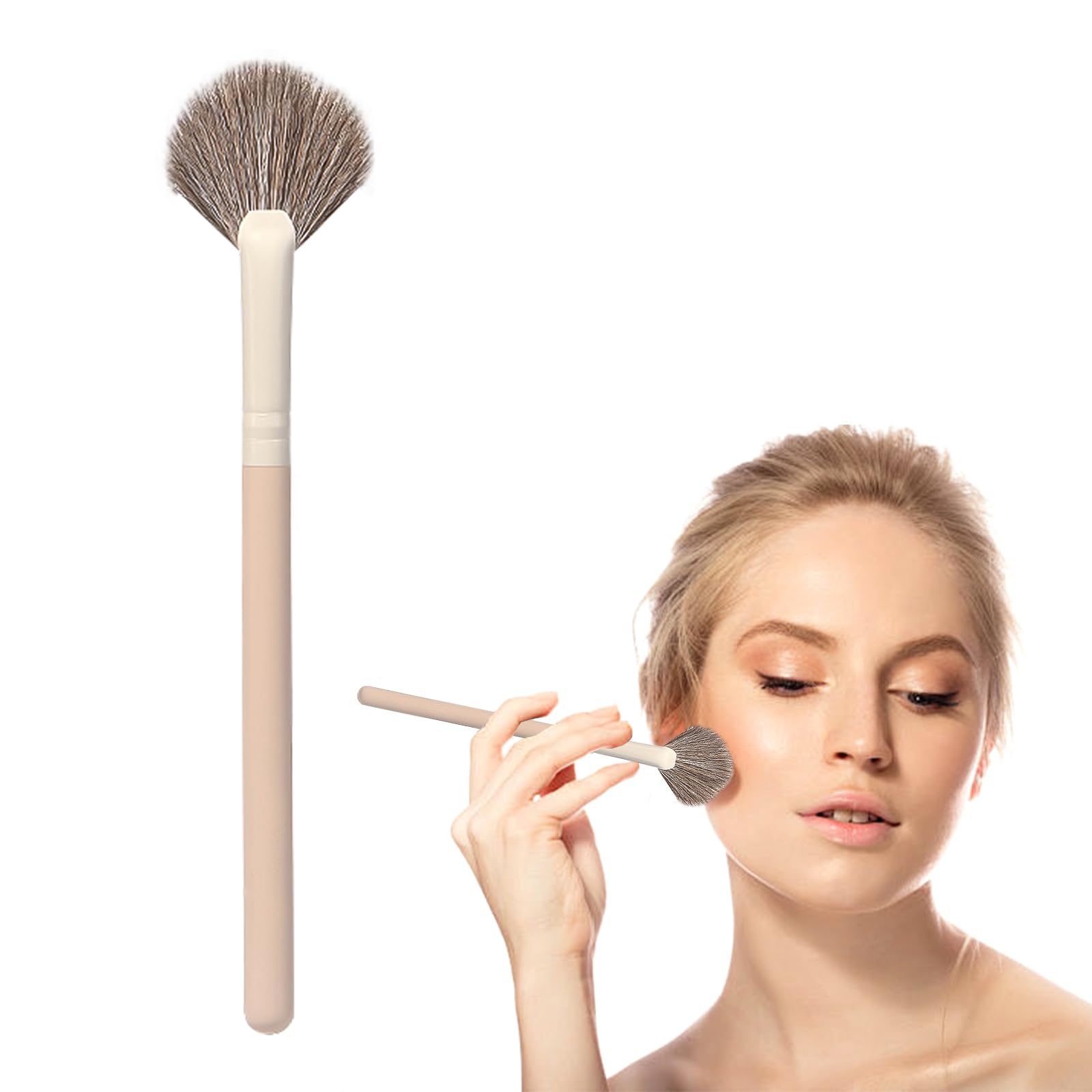 

yowodana Highlight Fan Nose Shadow Super Fiber Makeup Cosmetic Easy to Makeup Brush Кисть, Форма, Кисть, Мягкая, Волосы, Кисть, Дружелюбная к коже, Инструмент,