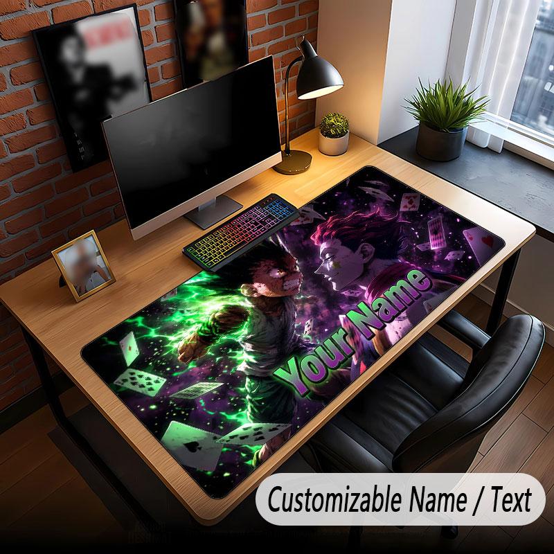 Benutzerdefiniertes, verlängertes Mauspadd, Hunter × Hunter Gaming-Schreibtischmatte für Heim-Büro-Desktop-Dekoration
