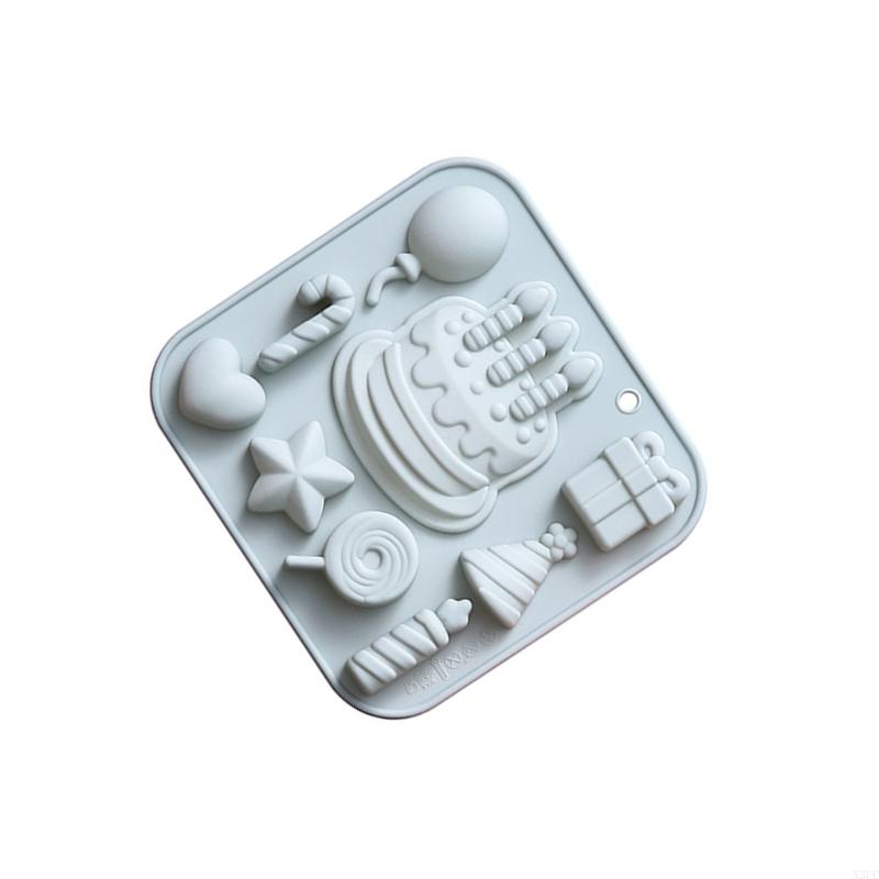 Silicone Mold Cake Decorations Birthday Theme Mould Kitchen Baking Essential X3UC