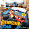 Cartoon Blaze En Monster Machines Snelheid Beddengoed Set Jongens Meisjes Twin Queen Size Dekbedovertrek Kussensloop Bed Jongens Volwassene