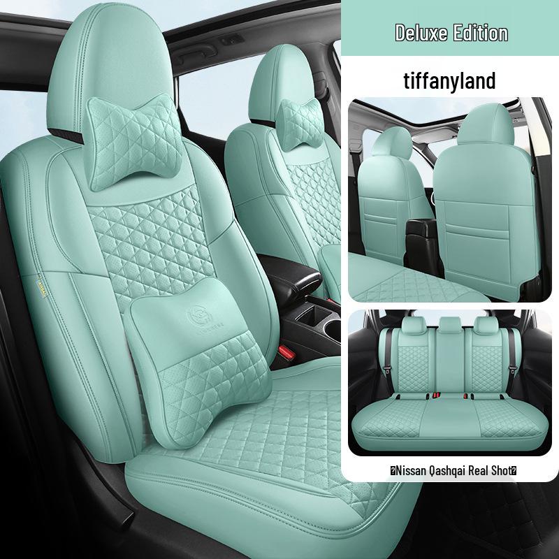 Five-Seat Qashqai Full Leather SUV Cushion: All-Season, Full Surround Seat Cover.
