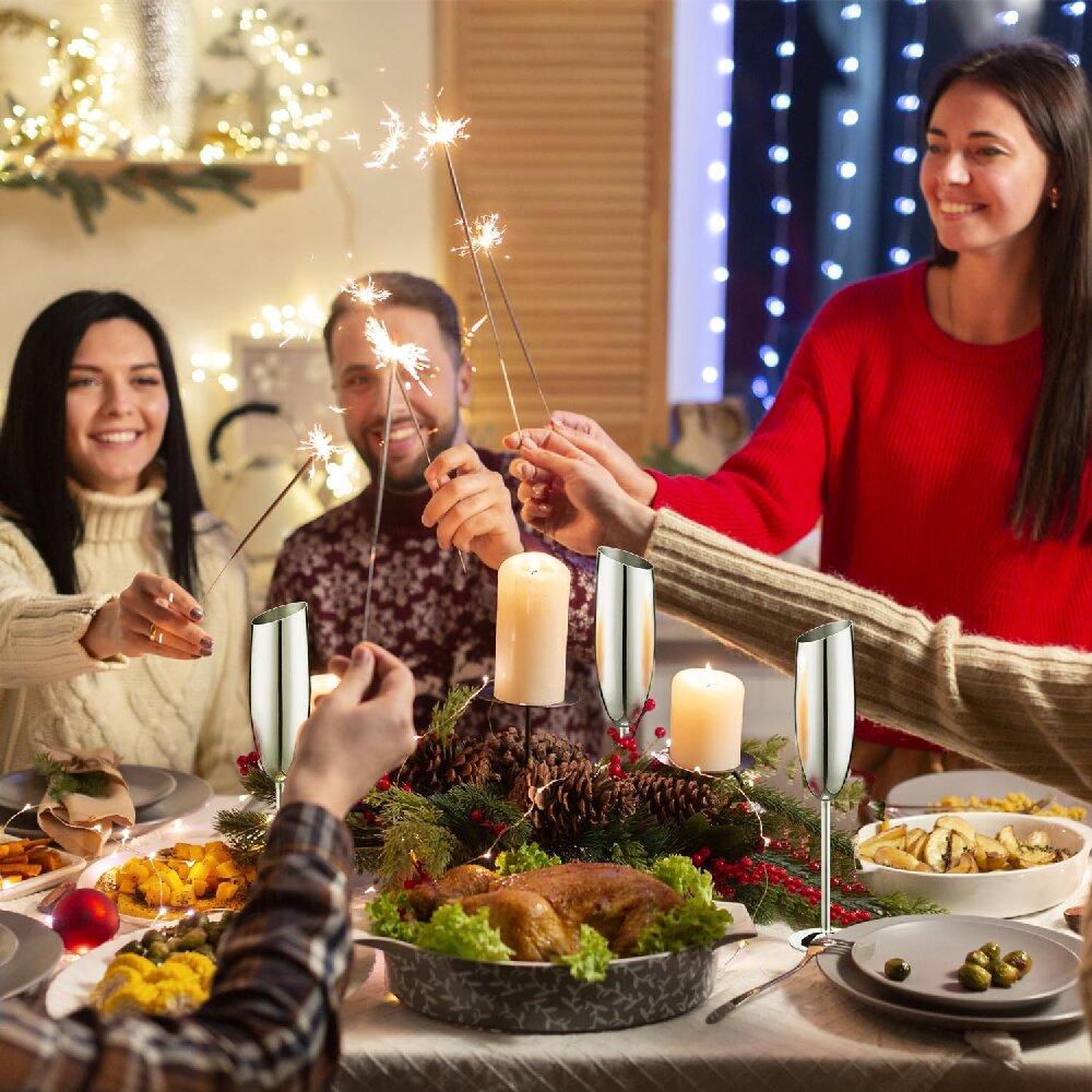 304 Edelstahl Abgeschrägte Champagnerkelche 8,2 oz Cocktail Martini Weinglas Champagnergläser Stielgläser für Barutensilien