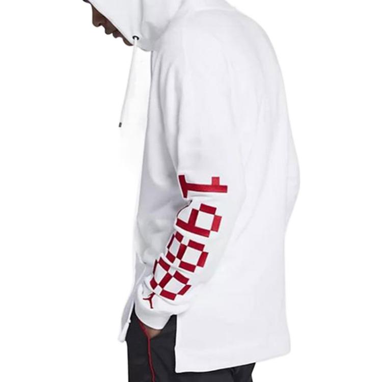 Jordan Character Pattern Letter Print Hoodie Men Hoodies White AJ0431-100