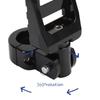 1 Pair Motorcycle Foot Peg Aluminum Alloy Enhanced Comfort Adjustable Angle Foot Peg Footrest for Motorbike with 1in 1.06in 1.25in Bumper