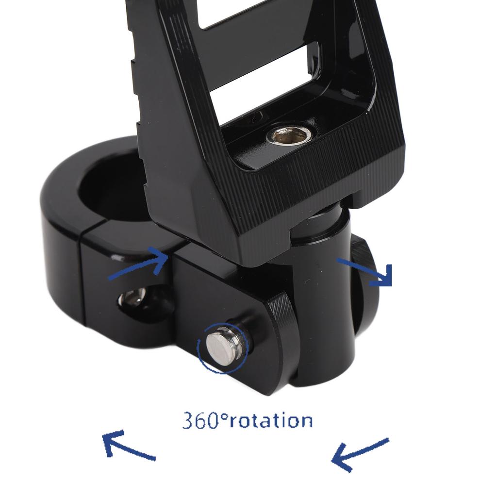 1 Pair Motorcycle Foot Peg Aluminum Alloy Enhanced Comfort Adjustable Angle Foot Peg Footrest for Motorbike with 1in 1.06in 1.25in Bumper