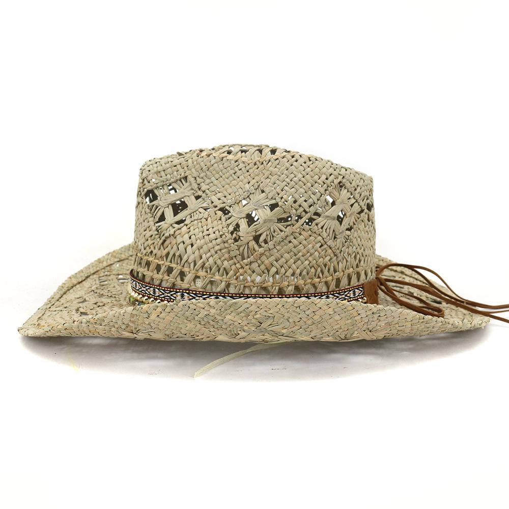 Classic Straw Cowboy Cowgirl Hat 
