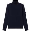 Ghost Series Solid Color Logo High Neck Long Sleeve Sweater Men Sweater K2S155100075S00FC-V0020