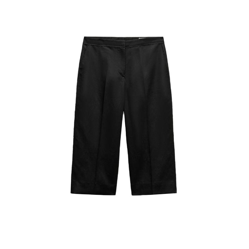 

Spring New Product Set Women s Black Double Breasted Vest 8843298 Straight-leg Long Casual Shorts 8960298 Black shorts L