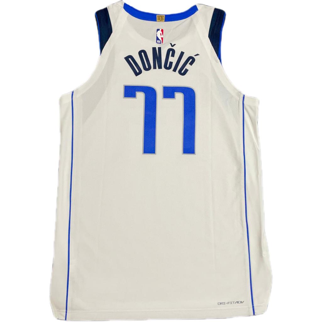 Nike X NBA Collaboration Dallas Mavericks Doncic SS25 Home White Fashion Comfortable Soft Skin-Friendly Basketball Jersey Men Jersey CW3271-103
