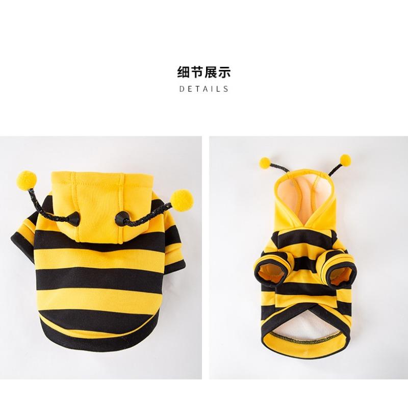 Cute Warm Thick Fleece Two Legged Costume For Small Dogs And Cats
