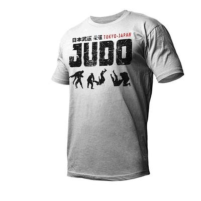 Judo T-shirt Tokyo Japan Japanese Martial Arts Kanji Fighter Tee Size S-2XL