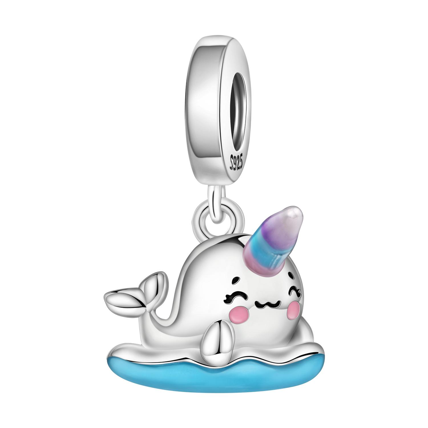 

copper Cute Little Dolphin Animal Pendants Bracelets Charm Bead Charms Compatible With Women Jewellery Party Bead Charms Do It Yourself Fine Gifts Acc