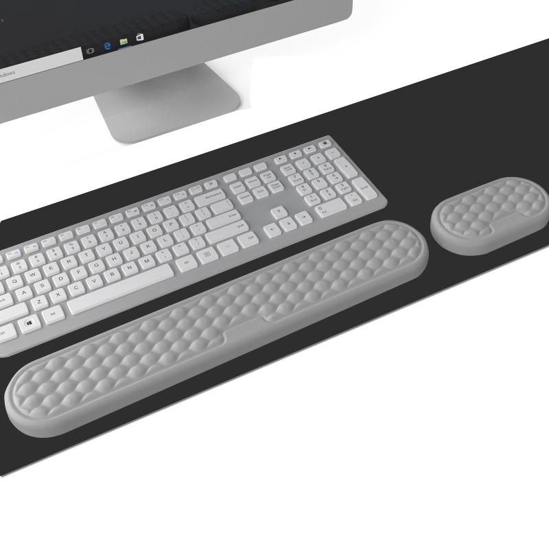 

Memory Foam Wrist Rest Pad Anti-slip Wrist Support Pads for Mouse and Keyboard Black