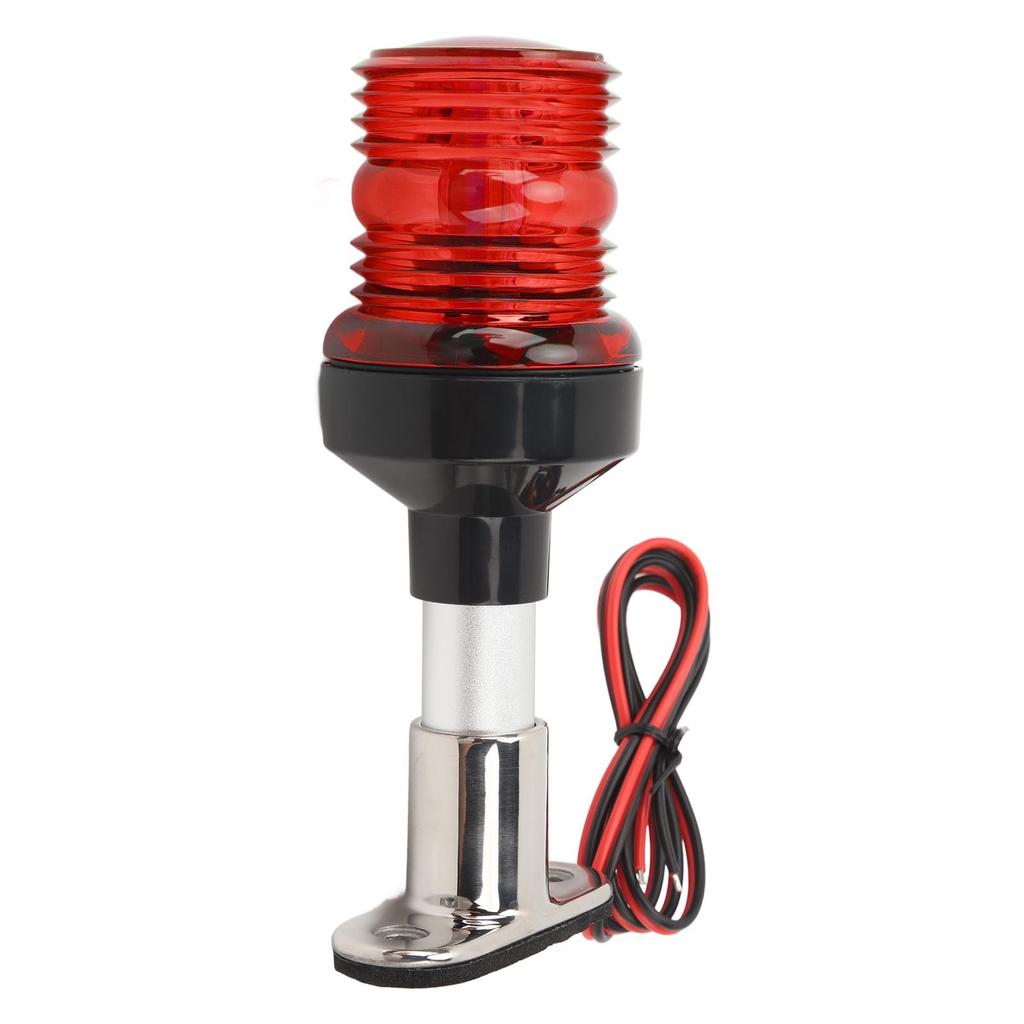 Boat Anchor Light Waterproof 2NM Visibility 6in 360 Degree All Round Stern Light with Stainless Steel Base for Yachet
