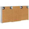 Bathroom Cabinet Set 3 Pcs 126 X 16 X 62.5 Cm Particleboard