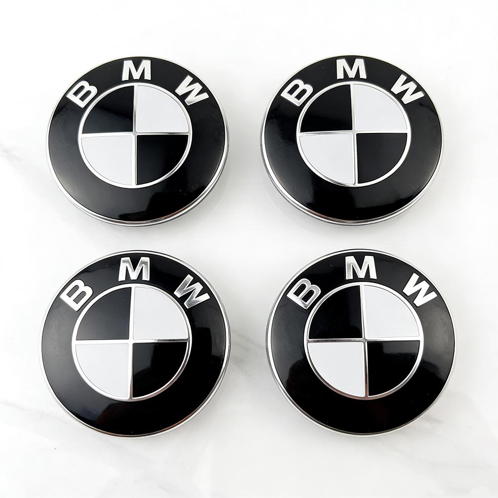 ta124Pcs 56mm 68mm Car Wheel Center Caps For BMW 1 2 3 4 5 6 7 Series E36 E39 E46 E60 E90 E90 G26 X3 X4 X5 X7 X6 G30 F15 G70 G08 G07