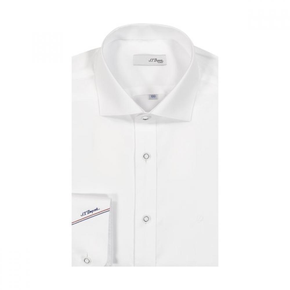 

S.t. Dupont 120s New Wide Slim Fit Long Sleeve Shirt Se4sm21ls304swh 105