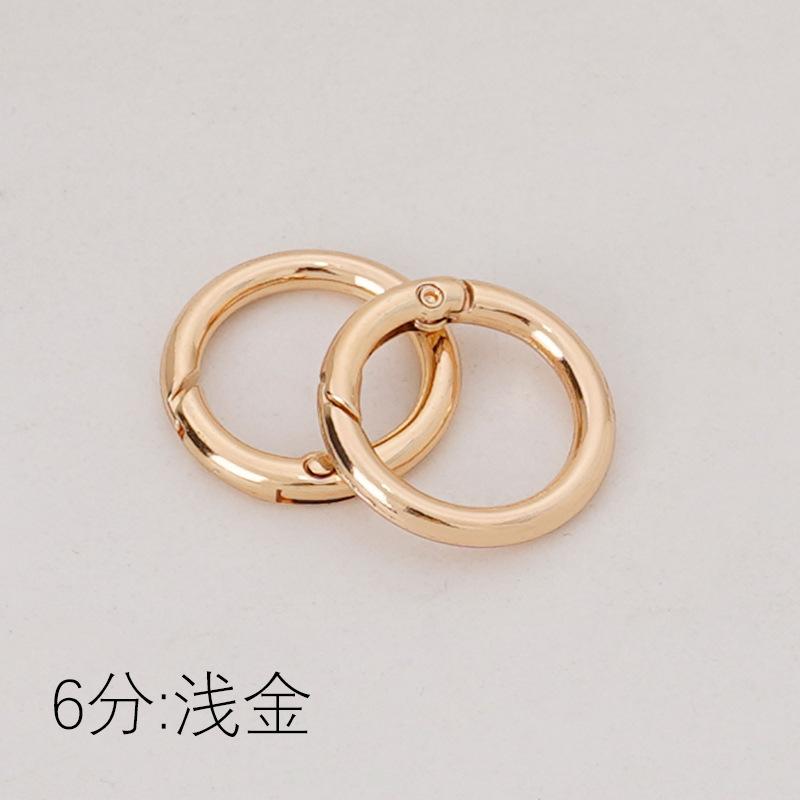 DIY Zinc Alloy Spring Ring, Key Ring, Metal Round Ring, Spring Ring, Round Pendant Buckle, Movable Opening Ring