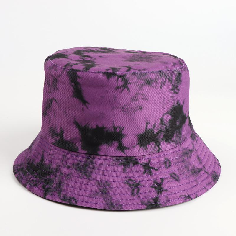 Gorro de pescador con efecto tie dye en color rosa vibrante: gorro de pescador reversible, liviano y protector solar para mujer: regalo perfecto para el Año Nuevo chino y el día de San Valentín