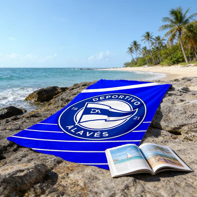 1pc Football Team (74) Beach Towel, Beach and Seaside Swimming Pool Equipment, Fashion Pattern, Rectangular, Travel Essentials