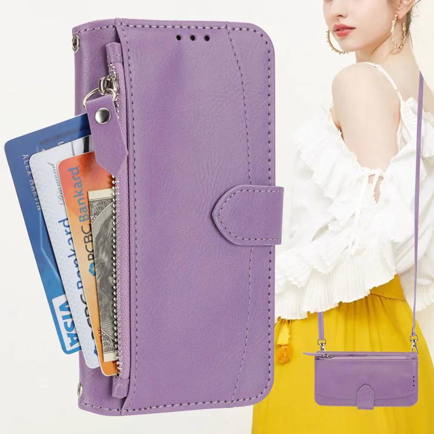 

Leather Case For Samsung Galaxy A05S A15 A25 A35 A55 A14 A34 A54 A12 A22 A32 A42 A52 A72 A13 A23 A33 A53 A73 Crossbody Lanyard Samsung A12 фиолетовый