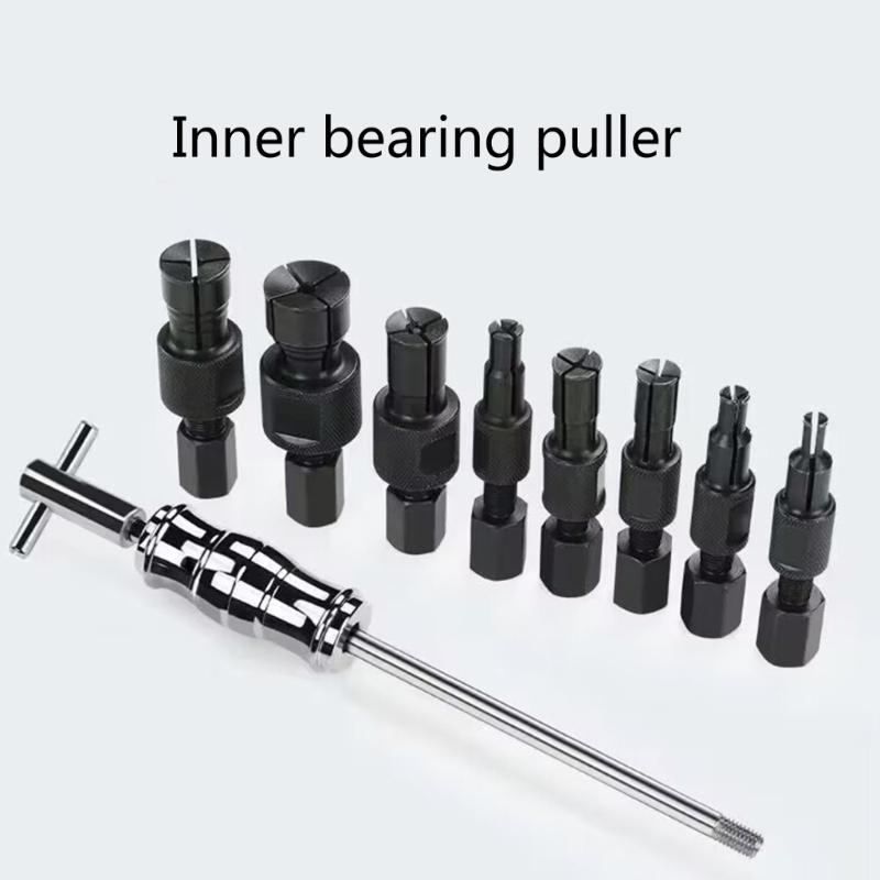 9Pcs Internal Bearing Puller Slide Hammer Blind Hole Collet Bearing Puller Set 8-32mm Bearing Extractor Removal Tool Kit