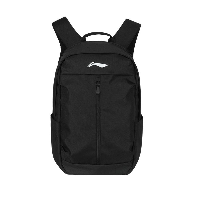Li Ning Polyester Backpack Regular Unisex Black/White ABSV515 Regular