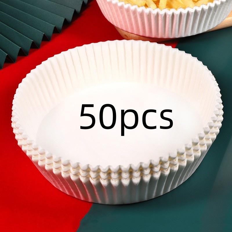 Air Fryer Paper Liner Disposable Oilproof Nonstick Baking Papers Round Square Food Grade Parchment Kitchen Party Cooking Supply
