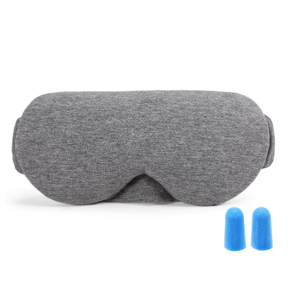 Soft Texture Eye Mask Cotton Sleeping Mask Durable Sleep Eye Mask  Airplane Use