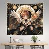 Anime Cardcaptor Sakura Cutecore Tapestry Wall Hanging Blanket Tapestry Home Decor Items Wall Decorations