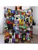 Musicals Collage IV Original Throw Blanket Bed Plaid Winter Beds Sleeping Bag Flannels Blankets