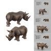 Wild African Rhino Model Collectible Toy For Educational Display And Kids Learning