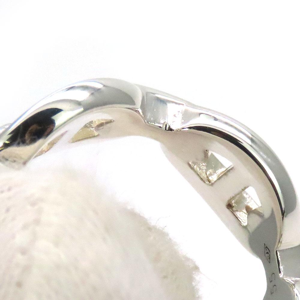 Used HERMES Ring Chéne Dunkel Anchene EU#55 55 Silver925 5.5g Silver Accessories