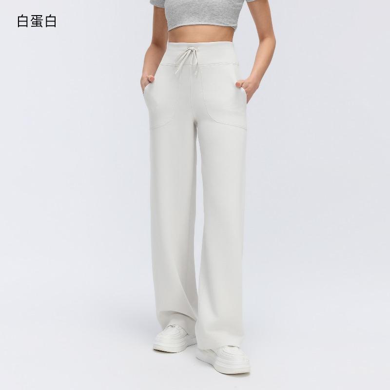 Pantalon Skinny Droit Taille Haute pour Femme Pantalon Large Décontracté Pantalon Large Jambe Pantalon de Pilates Fitness Yoga