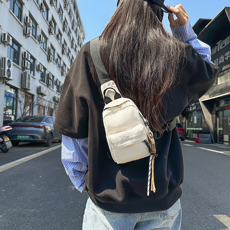 Breast Bag Women'S Trend Small Satchel Personalized Fashion Brand Crossbody Backpack Men'S Casual Mini Mobile Phone Bag