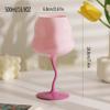 1pcc Macaroon Highball Glass Retro Cute Red Wine Glass Goblet Upscale Creative Glass Champagne Cocktail Glass Stemmed Water Glasses Summer Drinkware T